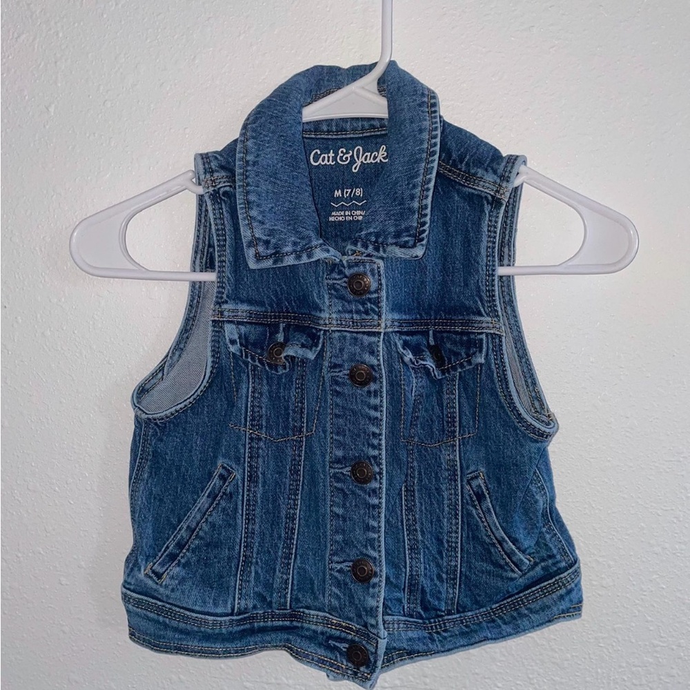 Cat & Jack Blue Denim Vest